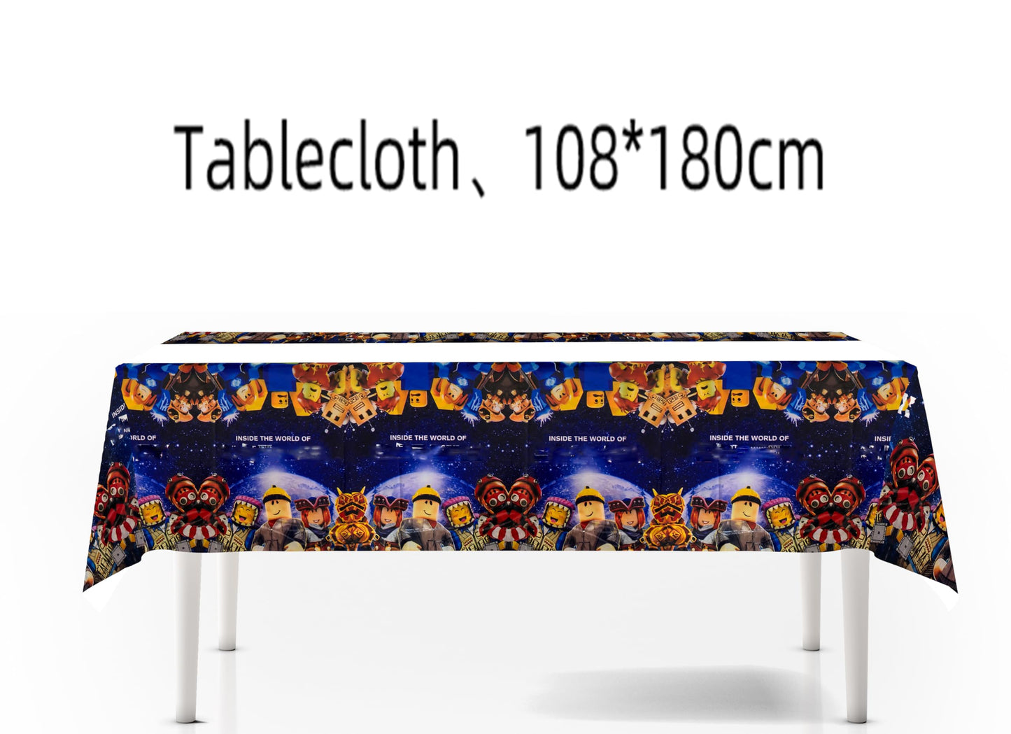 Ananju 2PCS Children Birthday Party Tablecloth Table Cover,Children Birthday Supplies Decorations (2)