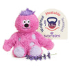 warmies Microwavable & Weighted Stuffed Animals, Pink Monster - Heated Stuffed Animal Plushie for Warmth & Comfort - Cute Soft Plush Toys for Adults