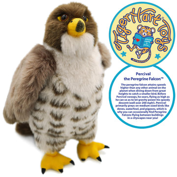 TigerHart Percival The Peregrine Falcon - 10 Inch Stuffed Animal Plush