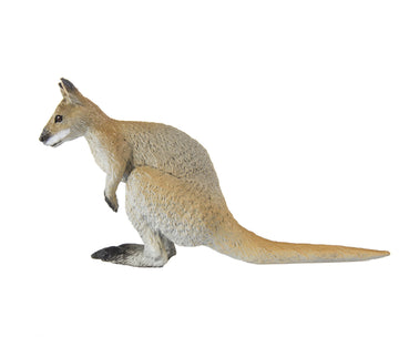 Safari Ltd. Wallaby Figurine - Hand-Painted, Lifelike 2.5" Model Figure - Fun Educational Toy for Boys, Girls & Kids Ages 3+
