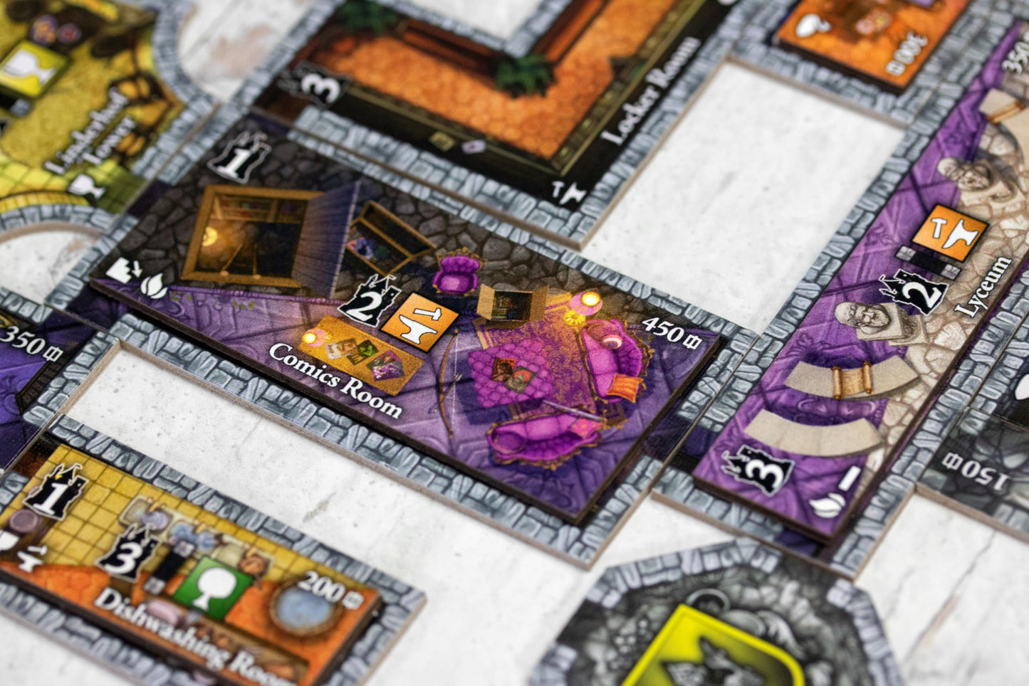 Castles of Mad King Ludwig Expansions - Massive Modular Add-On with Renovations, Secret Passages, Moats, Towers, Royal Decrees, Swan Tokens & 5th