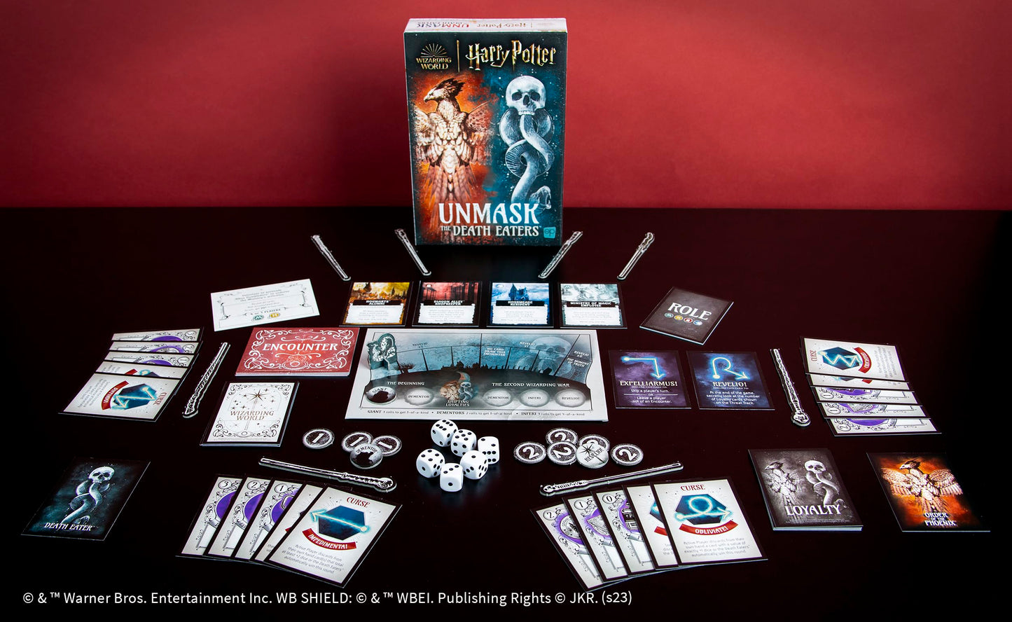Harry Potter: Unmask The Death Eaters Board Game | Engaging Social Deduction Game Set in The Wizarding World of Harry Potter | Hidden Roles & Bluffing