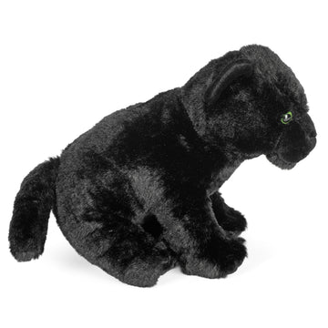 Wild Republic Jaguar Black, Cuddlekins, Stuffed Animal, 12 inches, Gift for Kids, Plush Toy, Fill is Spun Recycled Water Bottles