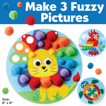 Creativity for Kids Pom Pom Pictures: Animals | Summer Fun | Back to School Crafts for Preschool Learning Activities| Sensory Toys for Toddlers