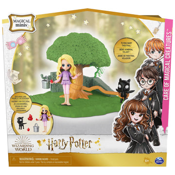 Wizarding World Harry Potter, Magical Minis Care of Magical Creatures with Exclusive Luna Lovegood Figure and Accessories, Kids Toys for Ages 5 and up