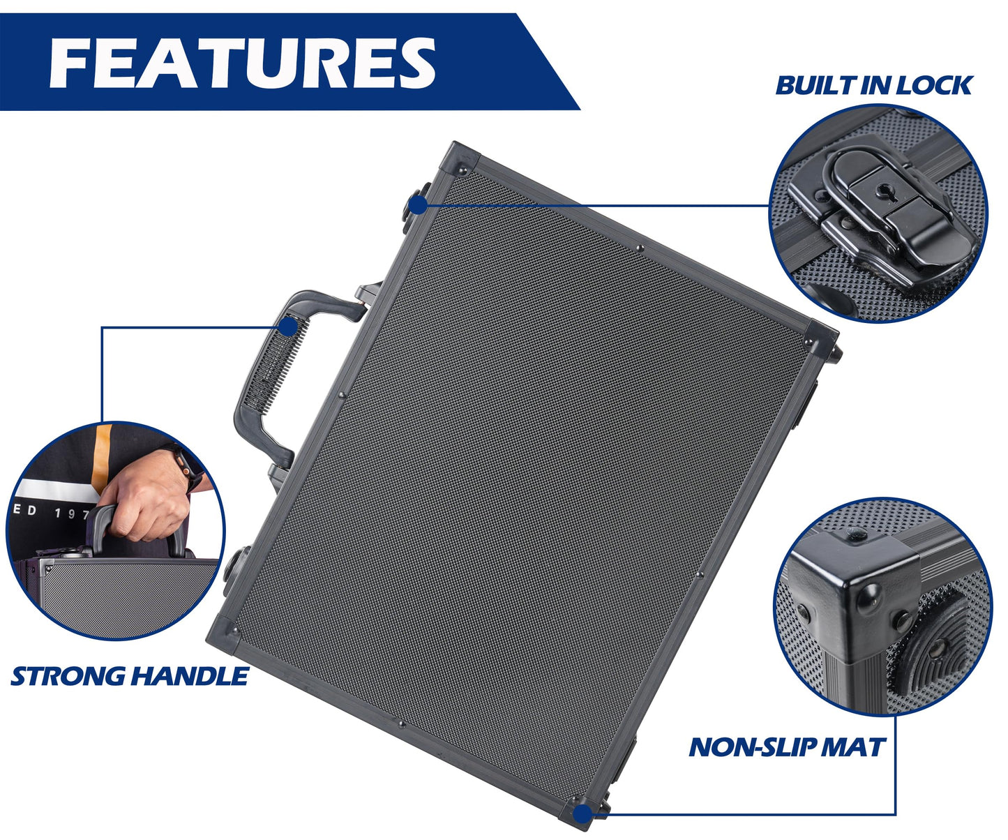 D DACCKIT Top Loaders Storage Box - Hard Case for 3" x 4" 35pt Rigid Card Holders for Trading Cards & Sports Cards (Fits Top Loaders and Magnetic Card