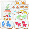 Peapod Play Felt Dinosaur Matching Game for Toddlers - Dino Memory Game & Flash Cards - Soft and Safe for Ages 1+ - Montessori Preschool Learning