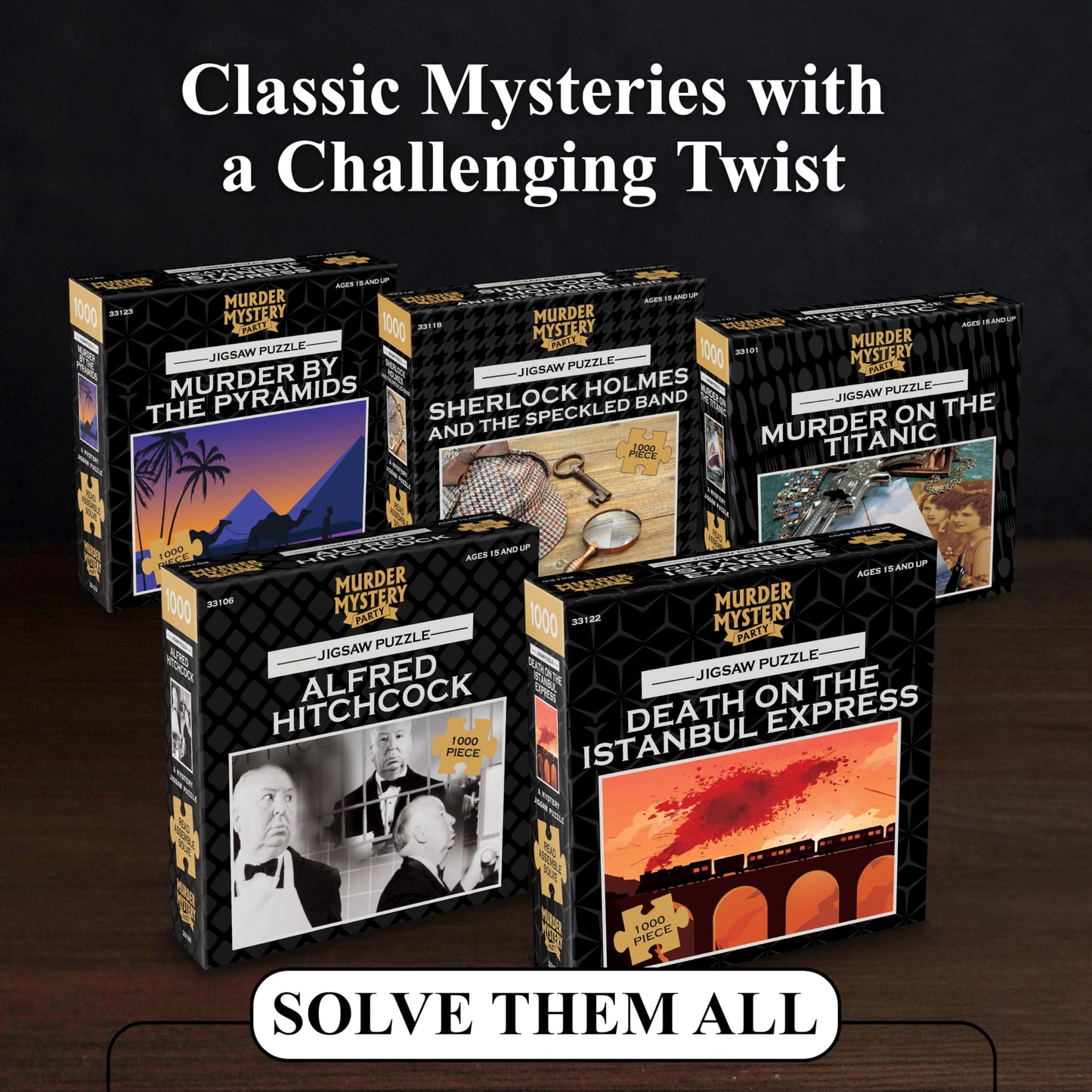 BePuzzled, Unravel the Mystery, Grounds for Murder, Classic Mystery Jigsaw Puzzle, 1000 Pieces
