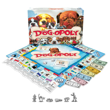 Late for the Sky Dog-Opoly Board Game for Families & Dog Lovers, Ages 8+, 2-6 Players, Classic or One-Hour Play, Fun Party Gift with Breed Facts