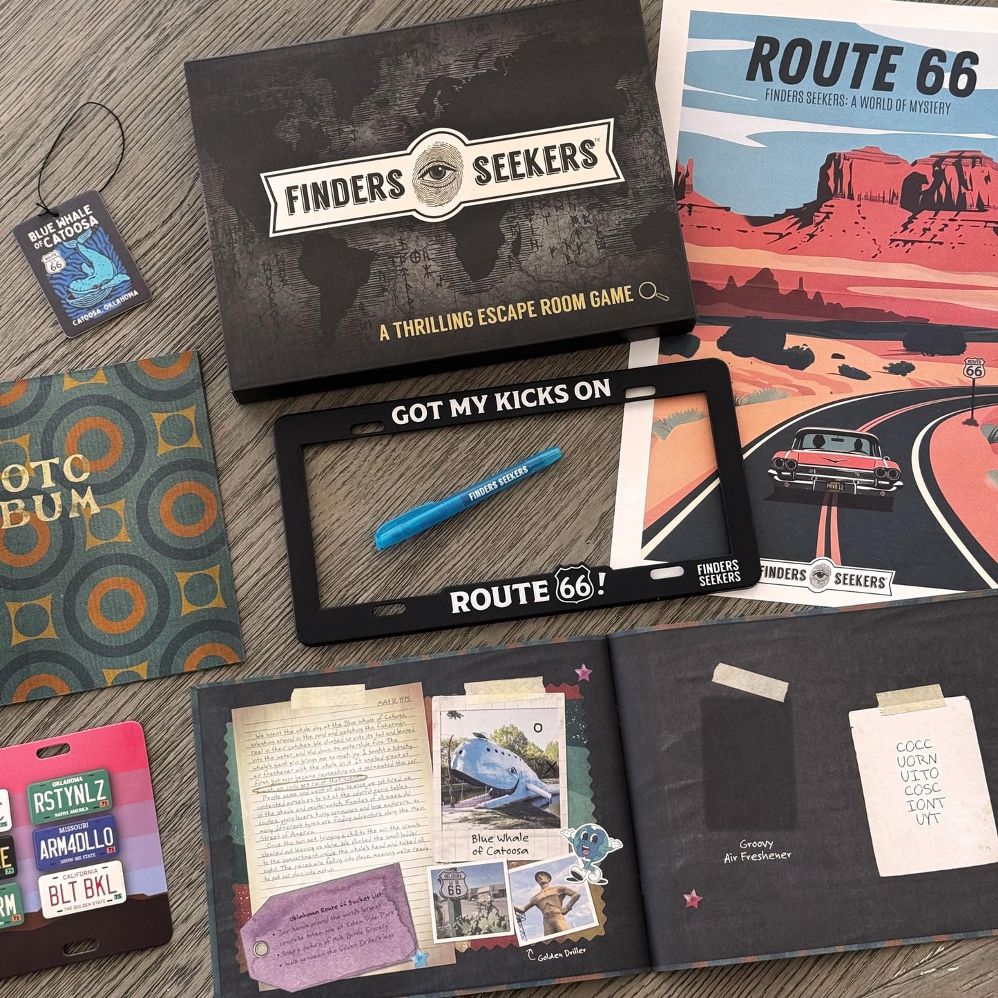 Finders Seekers Mystery Game | Route 66 Road to Riches - Be a Detective and Investigate an Unsolved case, Puzzle Game Like an Escape Room, for Date