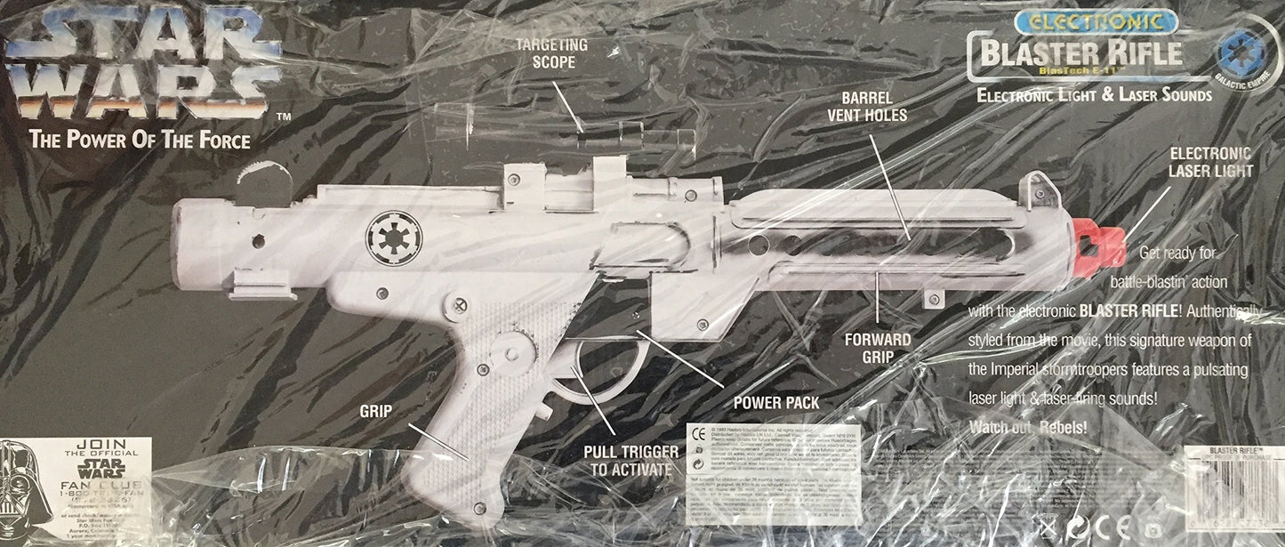 Star Wars Electronic Blaster Rifle BlasTech E-11 w/Light and Laser Sounds