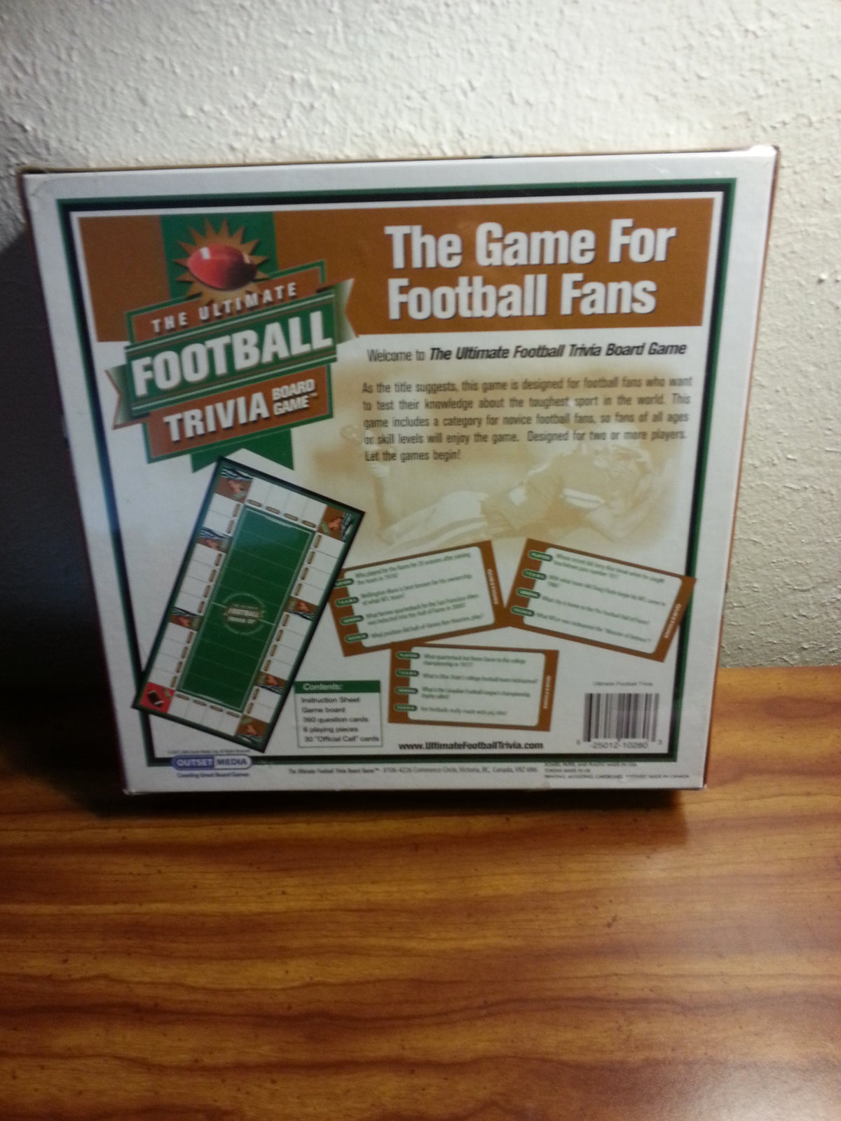 Vintage Sports Cards Inc The Ultimate Football Trivia Board Game