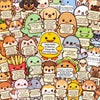 100PCS Emotional Support Animal Stickers by Puraesla- Affirmation Sticker Pack for Adults or Kids Cute Inspirational Buddies for Water Bottles