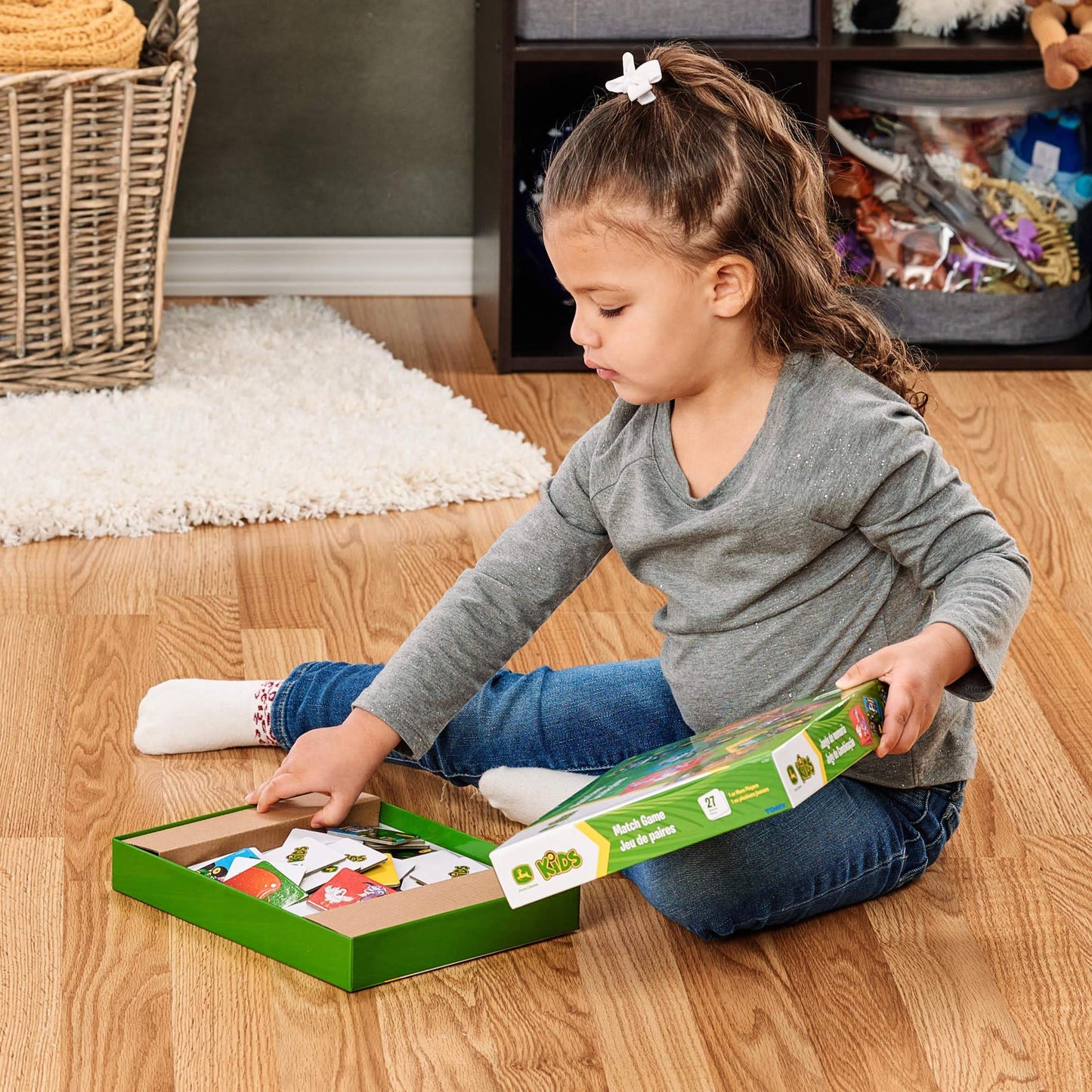 John Deere Kids Matching Game - Farm Themed Memory Game for Toddlers and Kids - John Deere Toys - Preschool Games and Learning Activities - 27 Matches