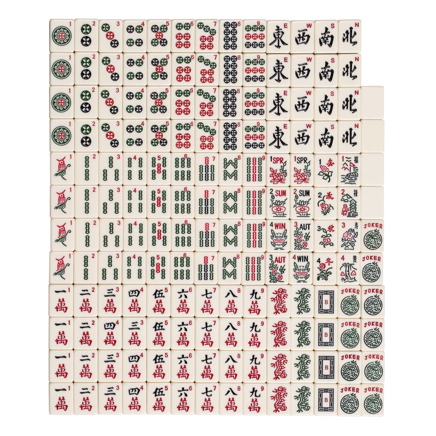 Yellow Mountain Imports Set of 166 American Mahjong Tiles, The Classic (Tiles Only Set)