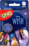 Mattel Games UNO Disney Wish Card Game for Kids, Family Night & Adults with Characters from The Movie & Special Rule, 2 to 10 Players