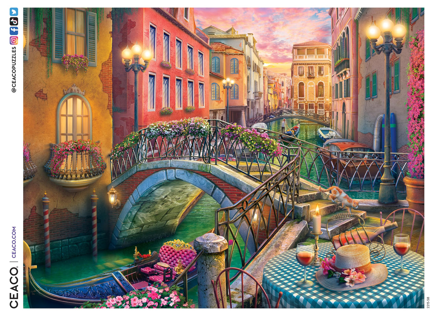 Ceaco - Venice Canal at Dusk - 300 Large Piece Jigsaw Puzzle for Adults