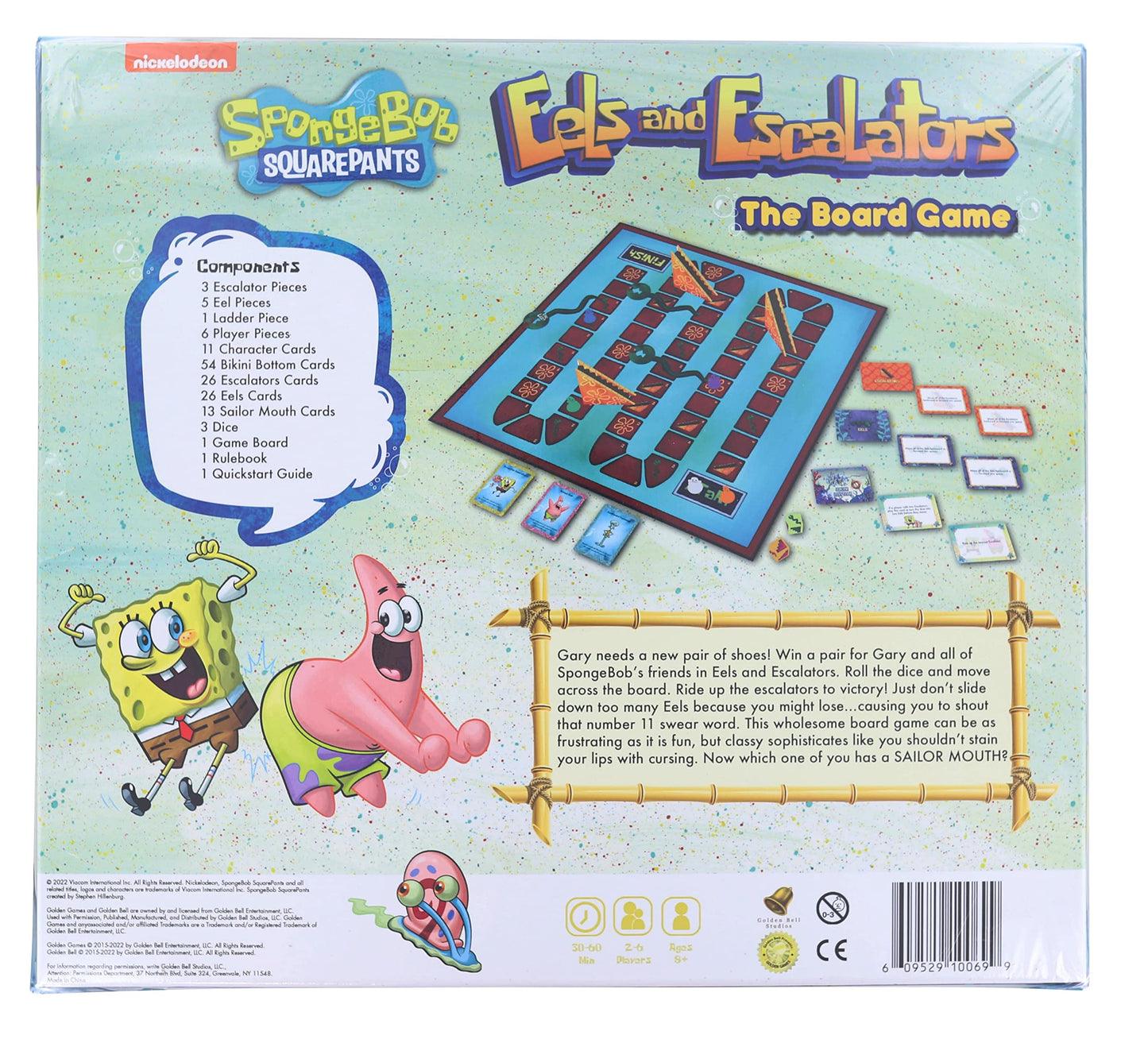 Spongebob Squarepants Eels and Escalators The Board Game Hot Topic Exclusive Multi None