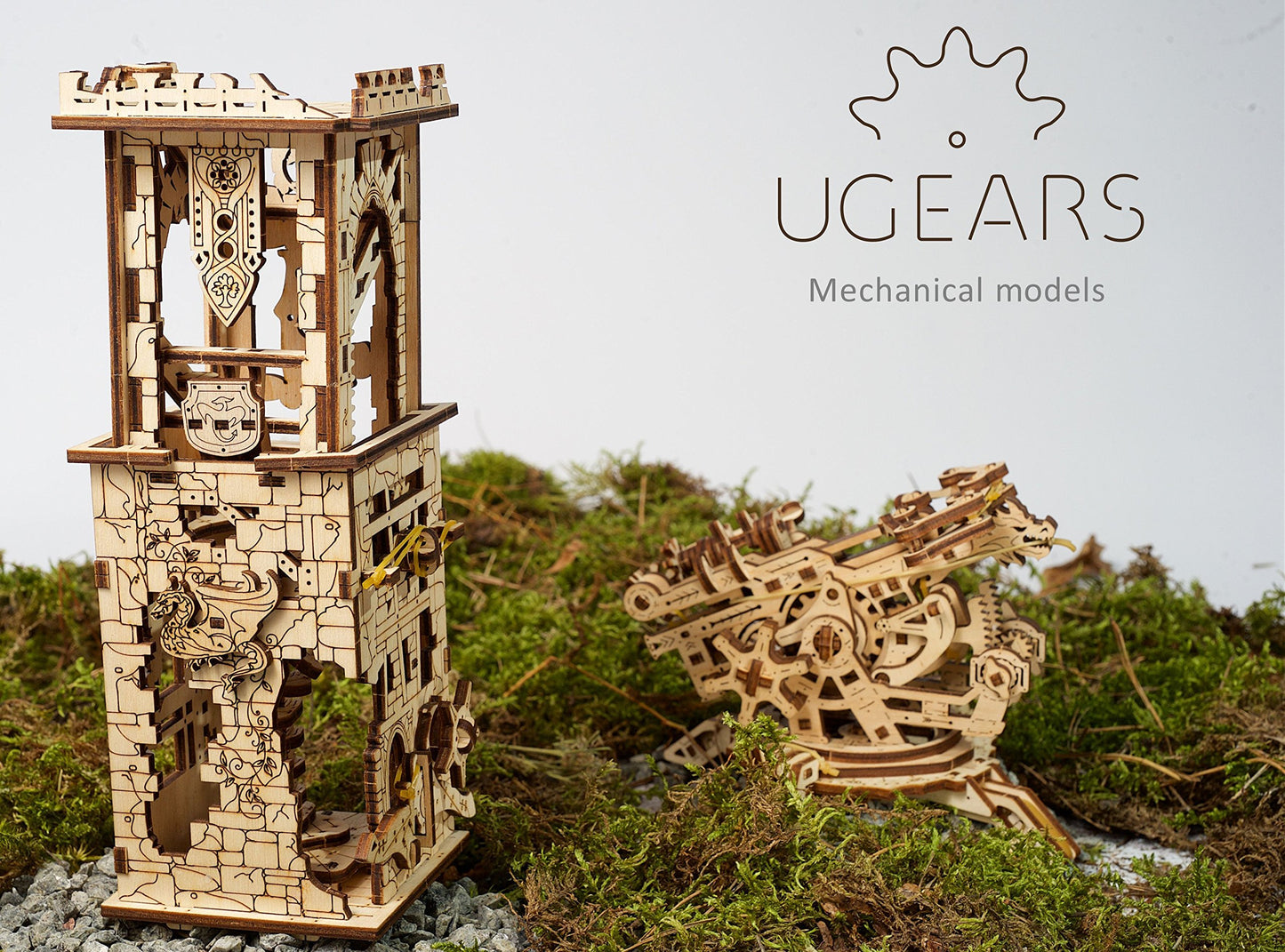 UGEARS Archballista-Tower Mechanical 3D Model, Wooden Brainteaser for Adults and Teens, Birthday Gift