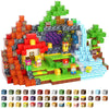 FXLYNAF Magnetic Blocks, 200-Piece 0.8in Build Knight&Princess Magnet Game Set, Stacking Building Blocks Cubes Magnets for Kids, STEM Sensory Creative