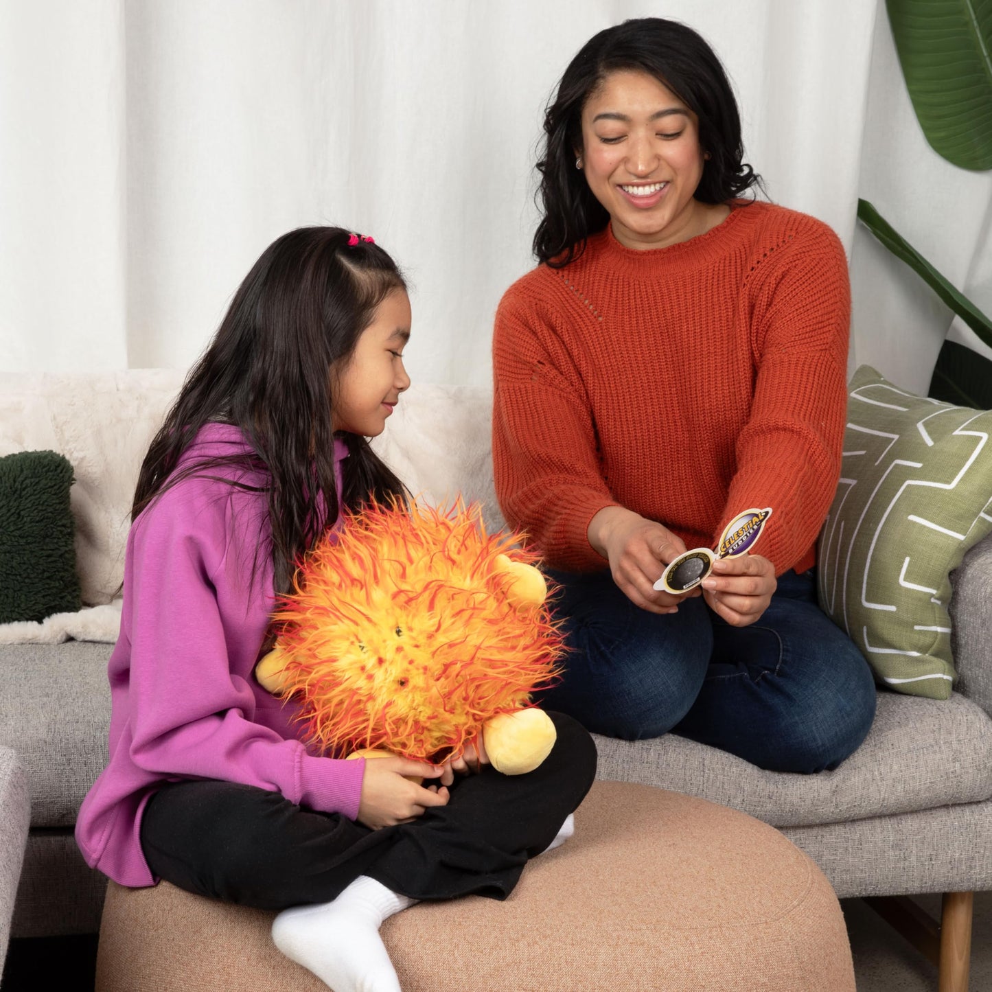 Celestial Buddies Sun Buddy | 12" Soft Stuffed Plush, Embroidered Features, Fun Planet Facts Tag for Kids - STEM Learning, Educational Gift, Classroom