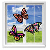 VHALE Suncatchers Craft 3 Sets (9 Cutouts) w Tissue Papers Stained Glass Effect Paper Sun Catcher Kit, Window Art, Classroom Crafts, Creative Art
