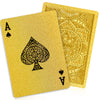 Gold Playing Cards, Plastic Playing Cards Waterproof, Deck of Cards, Standard Playing Card for Adults, Cool Premium Poker Card Set for Family Game