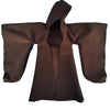 SSbeauty M 1:12 Scale Fabric Cape Robe with Hat for 6" 6 inches Body Doll Action Figure (no Figure) (Brown L Sleeve)