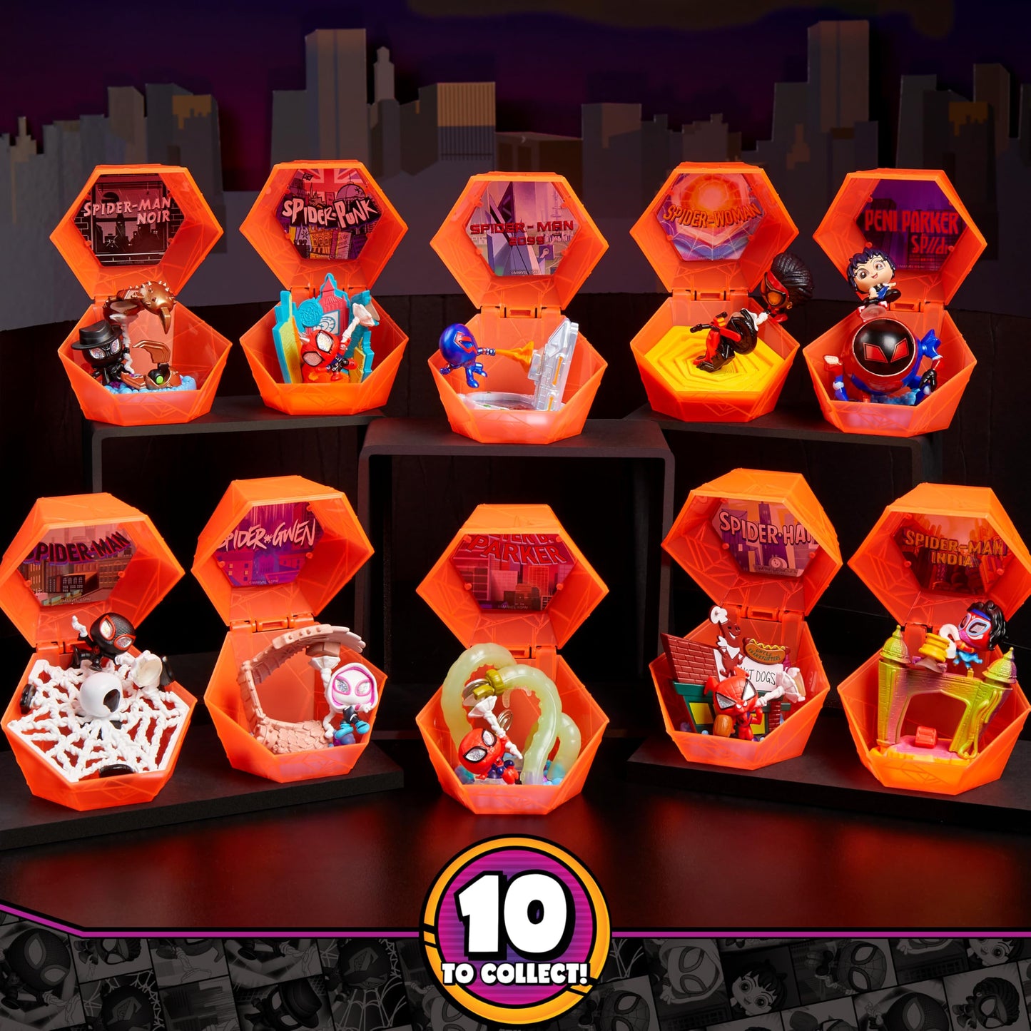 Marvel Doorables Spider-Verse Collector Capsule Collectible Toy Figures