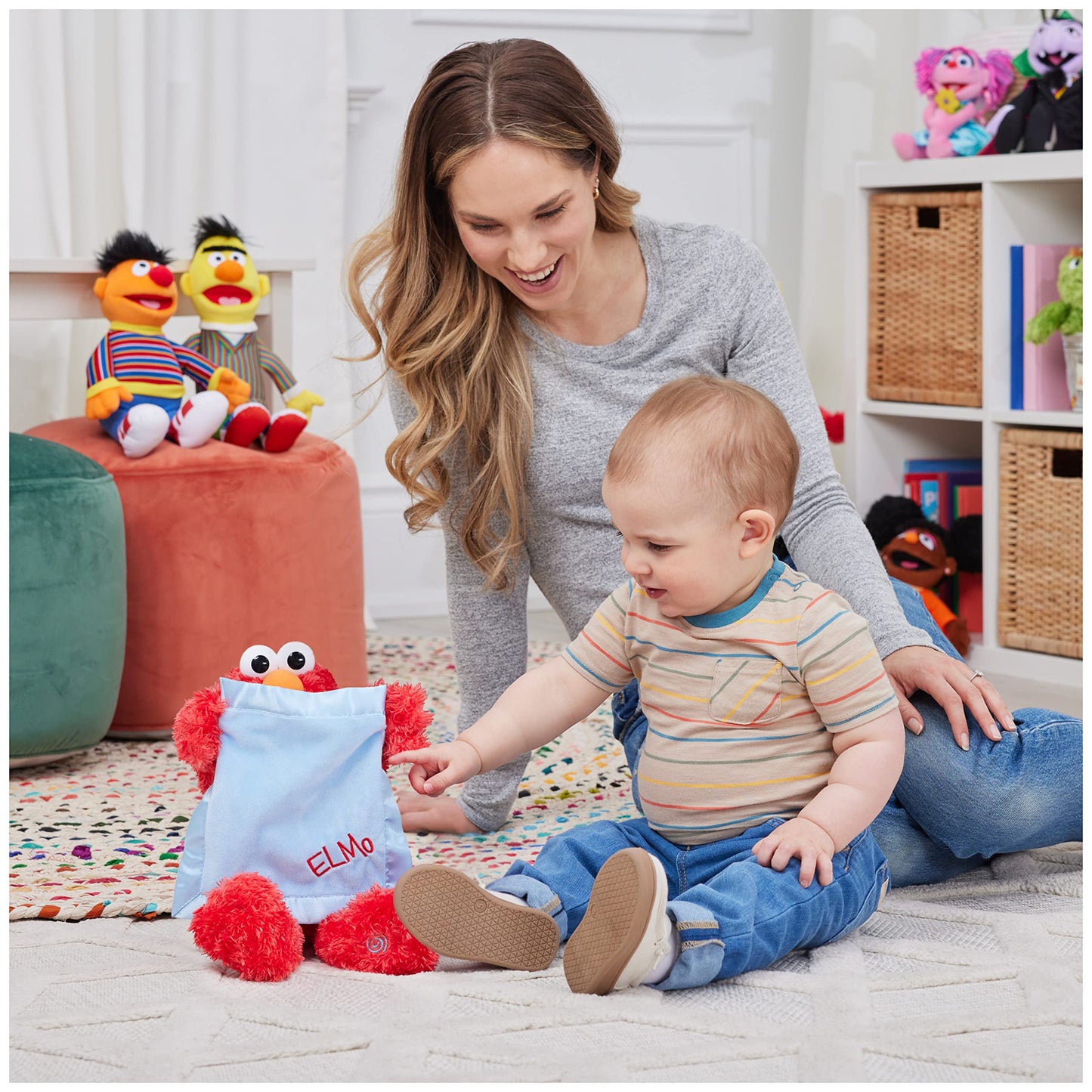 GUND Sesame Street Peek-a-Boo Elmo 13” Animated Plush Toy for Ages 1+