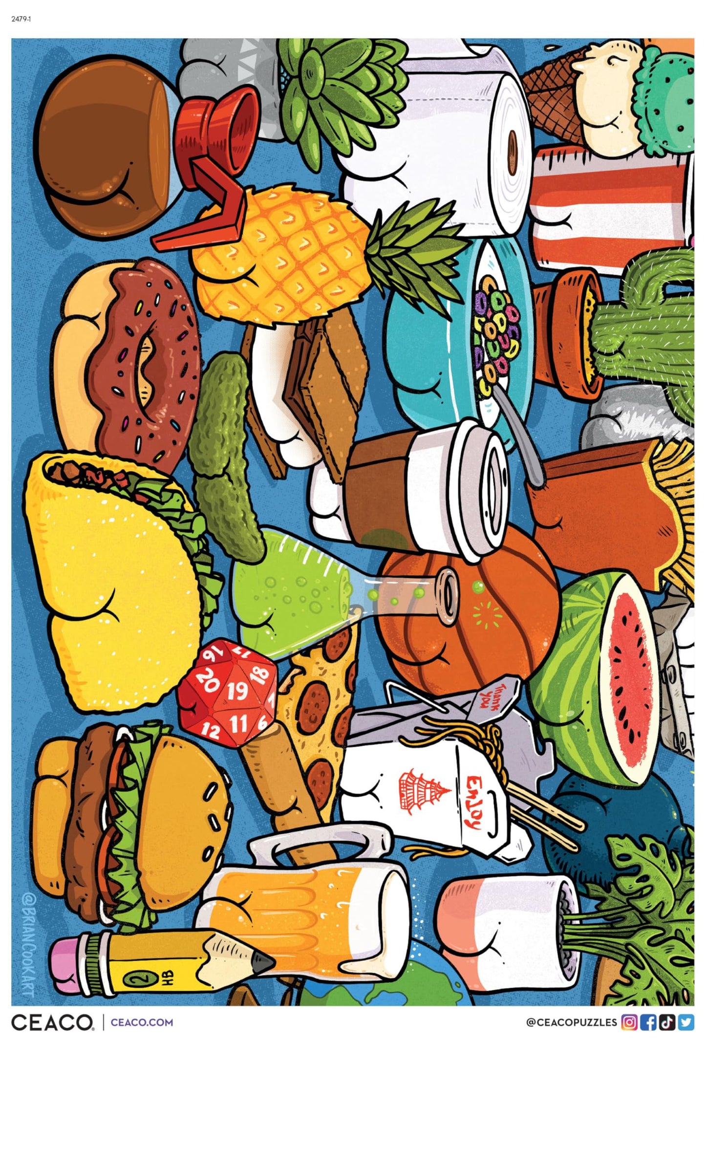 Ceaco - Butts on Things - 500 Piece Jigsaw Puzzle for Adults