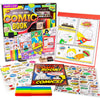 Made By Me Make Your Own Comic Book Storytelling Kit for Kids, 15-Page, Hardcover, How-to Draw Instructional Guide, Comic Inspired Stickers & Stamp