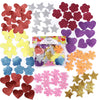 Incraftables Glitter Self Adhesive Foam Stickers for Kids, 100pcs Heart, Star, Butterfly, Flower Shapes, Multicolor, Felt Material, Modern Style