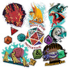 Desert Cactus Dungeons & Dragons Stickers - 13 D&D Decals Laptop Water Bottle Car Scrapbook Sheet Vinyl Decorations Birthday Favor Party Supplies