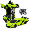Best Choice Products 1:16 Scale Kids Transforming RC Robot Race Car w/ LED Lights, Green