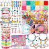 Krevix Toys Bracelet Making Kit for Girls, 3500pcs Beads for Charm Jewelry Making Kit Supplies, Unicorn/Mermaid Crafts for Girls Arts and Crafts