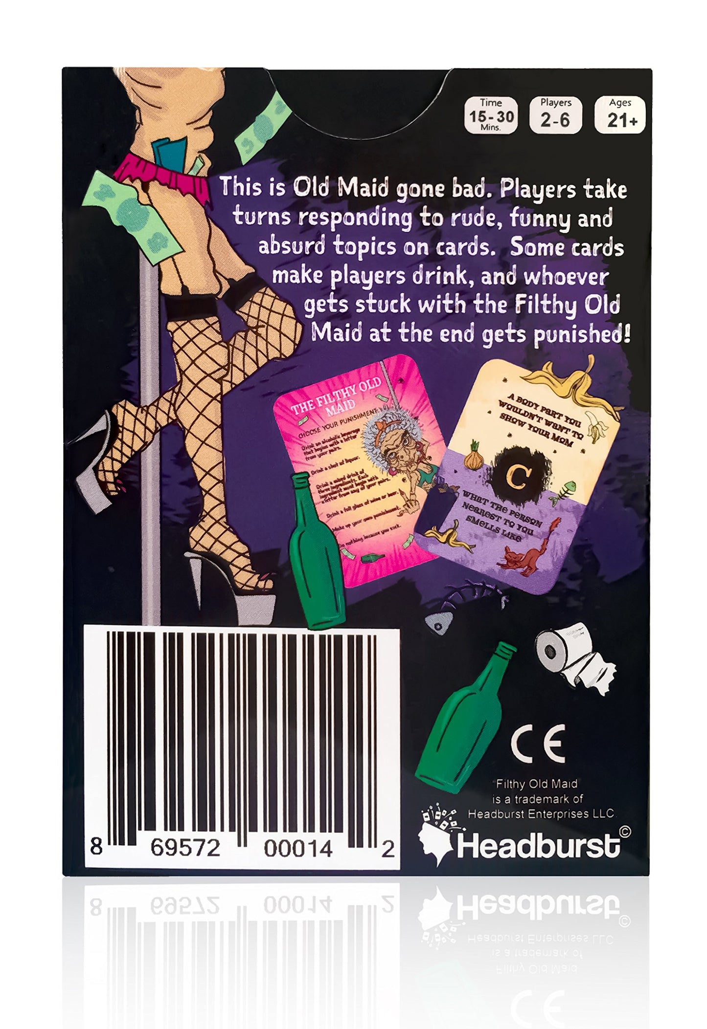 Filthy Old Maid Party Game - A Funny, Social Adult Drinking Game