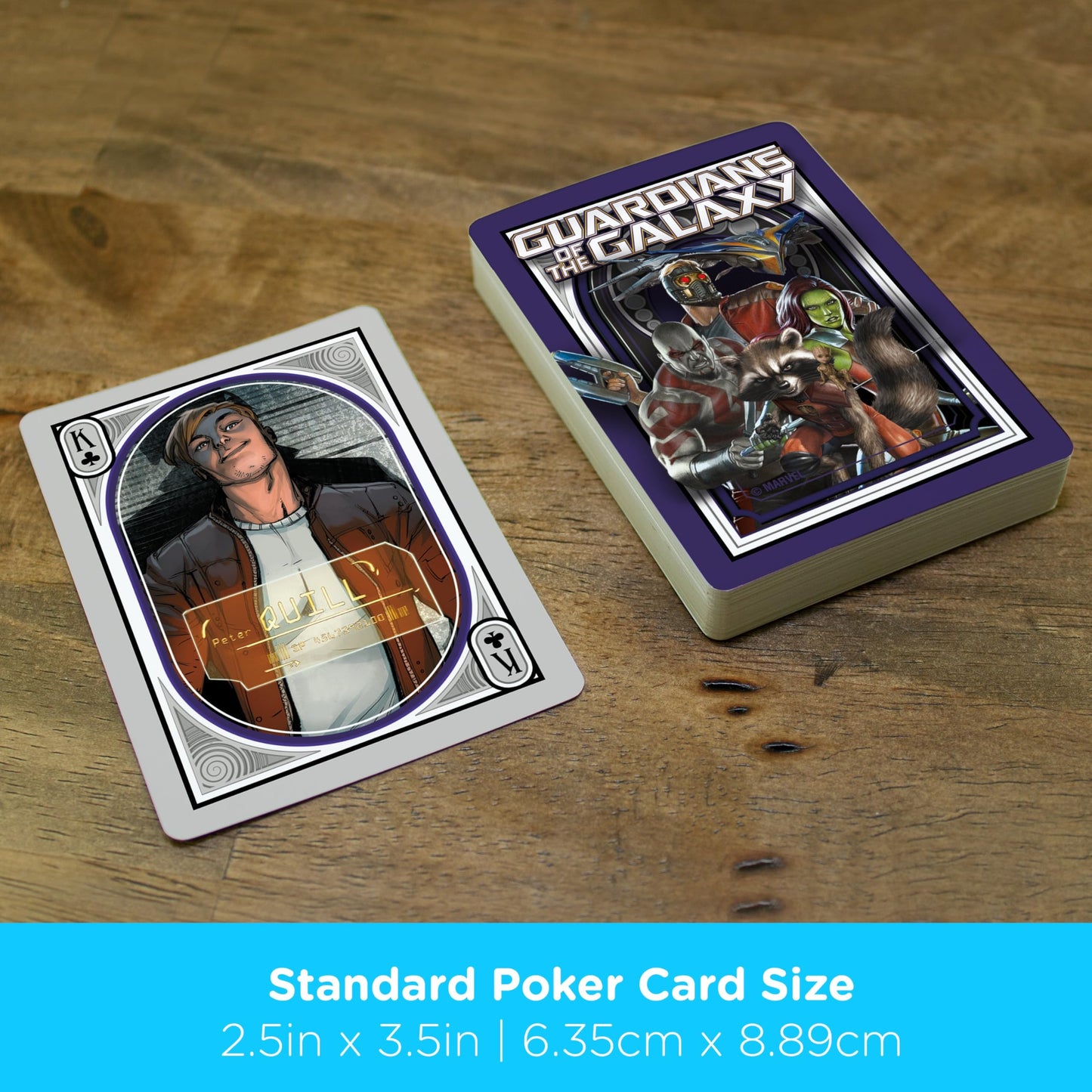 AQUARIUS Guardians of the Galaxy Nouveau Playing Cards - Guardians Comic Themed Deck of Cards for Your Favorite Card Games - Officially Licensed
