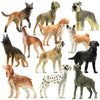 stargo Friendly Dog Figurines for Kids and Toddlers - Plastic Dogs Set of 12 Realistic Play Figures - Non-Toxic Cake Topper, Farm Animal Figurines