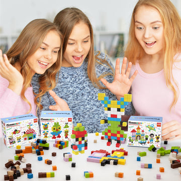 Picasso Cubes 0.5” Pixel Magnetic Puzzle Cube 400 Piece Mix & Match Sensory Toys STEAM Education Learning Building Block Magnets Children Construction