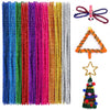 Anvin Pipe Cleaners 100 Pcs 10 Colors Chenille Stems for DIY Crafts Decorations Creative School Projects (6 mm x 12 Inch, Bling-Bling Colors)
