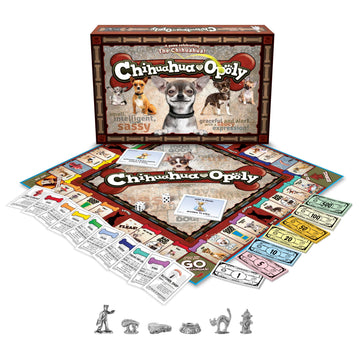 Late for The Sky Chihuahua-Opoly Board Game - Family Strategy Fun for 2-6 Players, Ages 8+ | Dog Lover Theme, Opoly-Style Property Trading