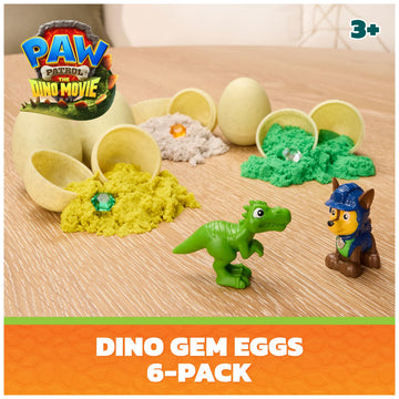 PAW Patrol The Dino Movie Dino Gem Eggs 6-Pack Collectible Toys