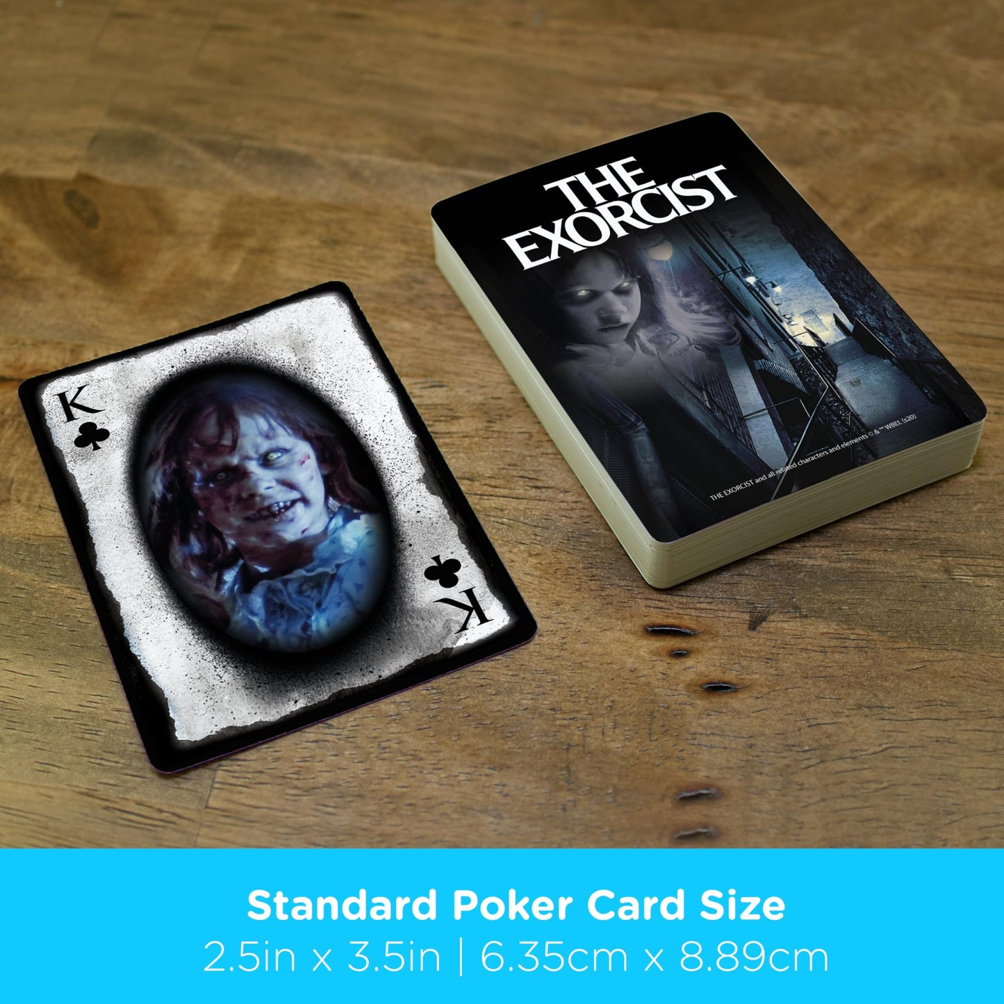 Aquarius The Exorcist Playing Cards Standard Size - Themed Novelty Deck with 52 Unique Horror Movie Designs - Collectible Merchandise Gift for Teens