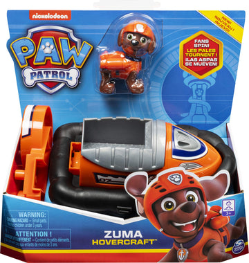 Paw Patrol, Zuma’s Hovercraft Vehicle with Collectible Figure, for Kids Aged 3 and Up