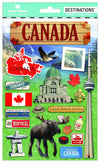 Paper House Productions Travel Canada 2D Stickers, 3-Pack, Green