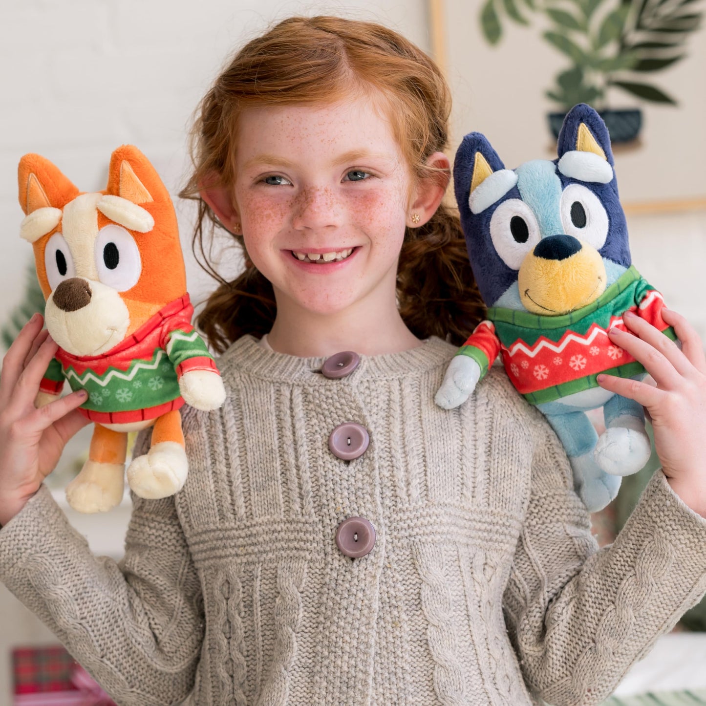 Animal Adventure | Bluey | 8" Mini Bingo Plush | Limited Edition Christmas Themed Animals for Kids | Cute & Huggable Ultra Soft Plushie Stuffers Toy