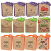 Fun Express 12 - Color Your Own Halloween Craft Tote Bag - Crafts for Kids and Fun Home Activities - Reusable Treat Bags Halloween Party Crafts Favor
