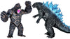 TwCare Set of 2 Monster Figure King of The Monsters vs King Kong Toys, Movable Joints Action Movie Series Soft Vinyl Toy Figures, Travel Bag