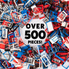 500 Pieces Windows, Doors, and Roof Building Block Bricks - Includes Over 500 Pcs of Unique Doors & Windows for Modular House Building- Compatible
